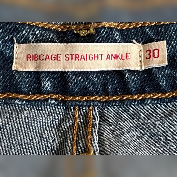Levis Ribcage Straigth Ankle Jeans Style 726930218 Women’s Size -30x27 - Picture 7 of 13